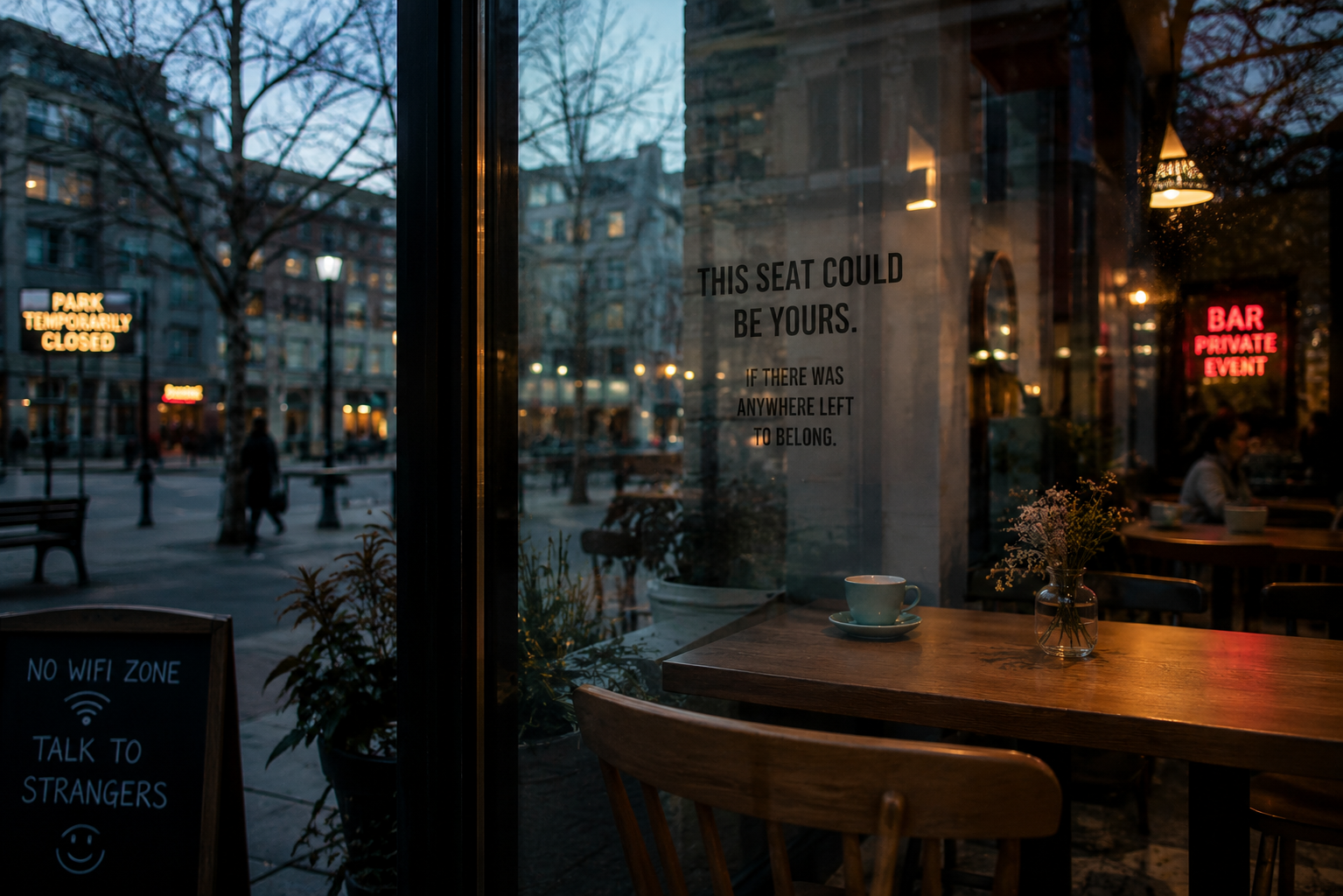 The Disappearing Third Place: When Coffee Shops, Parks, and Bars Stop Being Yours, Where Do You Belong?