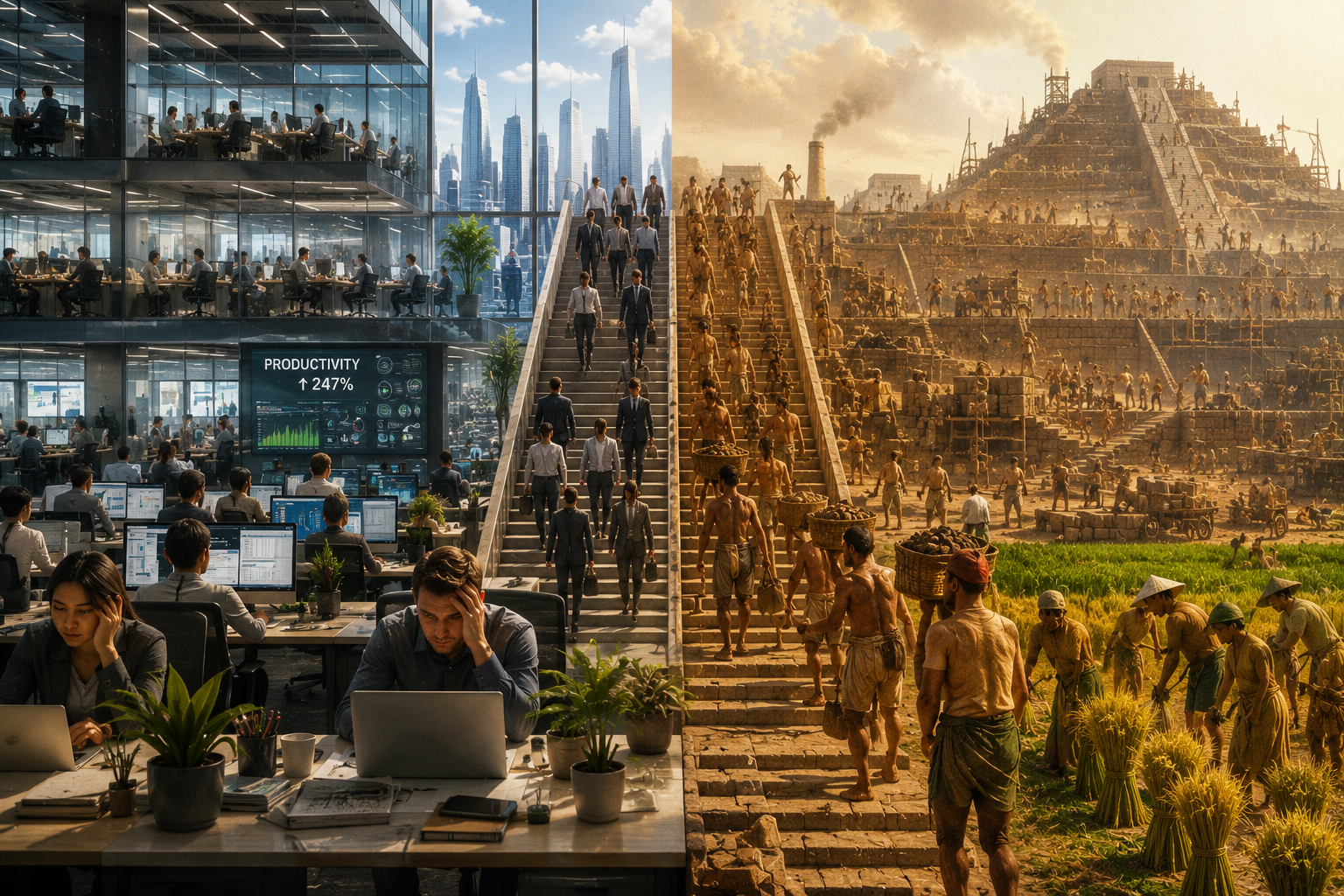The Productivity Paradox: Why the Most Efficient Societies in History Feel Like the Most Exhausted?