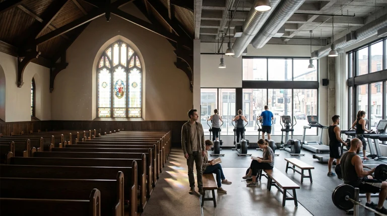 The Architecture of Sacred Space: When Churches Empty and New Temples Are Shopping Malls and Gyms, Where Do People Go to Feel Something Larger Than Themselves?