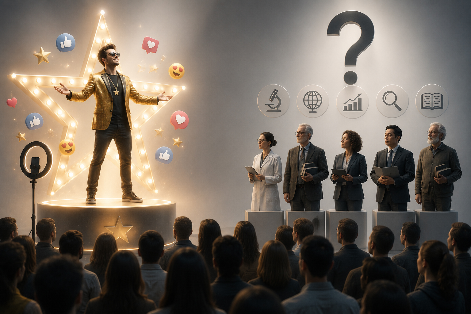 The Celebrity Expert: When Fame Replaced Credentials, Who Decided Which Voices Get to Shape What We Believe?