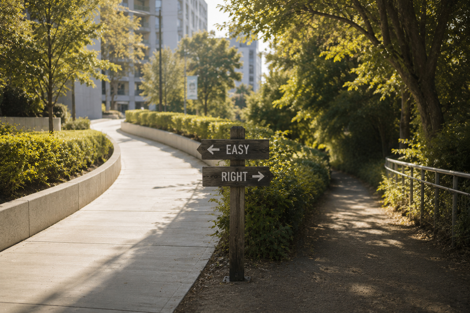 The Morality of Convenience: Every Time We Choose Easy Over Right, What Are We Actually Choosing?